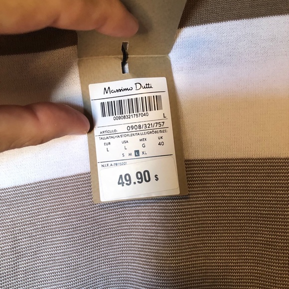 Massimo Dutti Extra Fine Cotton Sweater TShirt - Picture 4 of 6